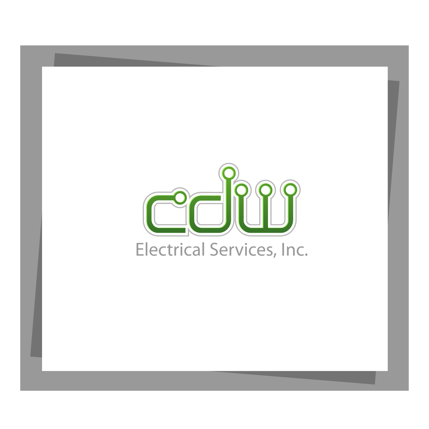 Masculine, Bold, Residential Logo Design for CDW Electrical Services