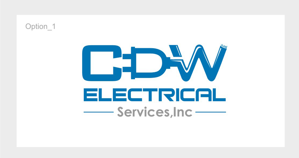 Diseño de Logo por ESolz Technologies para CDW Electrical Services, Inc. | Diseño #4825962