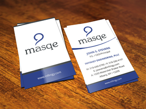 Business Card Design by INDIAN_Ashok for Infinigy, Masqe | Design: #4942498