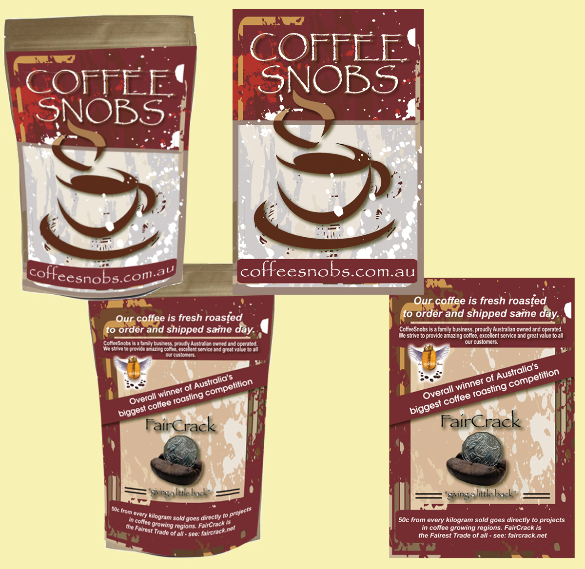 Packaging Design by Soula Vetter for coffeesnobs | Design #1367207
