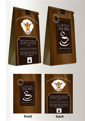 Packaging Design by J.C for coffeesnobs | Design #1407093