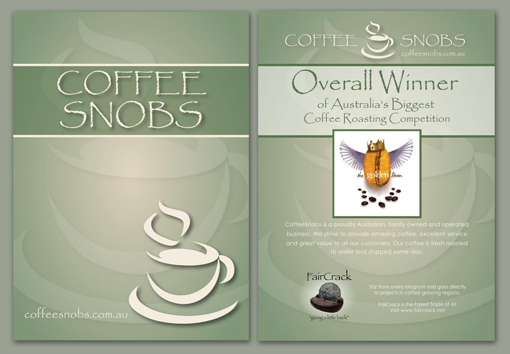 Packaging Design by LisaMarie for coffeesnobs | Design #1413789