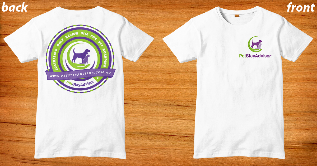 T-shirt Design by db1404 for PetStayAdvisor Pty Ltd | Design #4849857