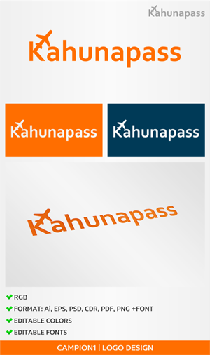 Diseño de Logo por artsterdam para Kahunapass Inc. | Diseño: #4907272