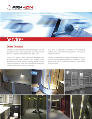 Arkkon Construction Company Catalogue Design Project | Katalog-Design von IG Creative Solutions