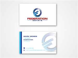 Business Card Design by C Corner for Federation Estate Pty Ltd | Design: #232243