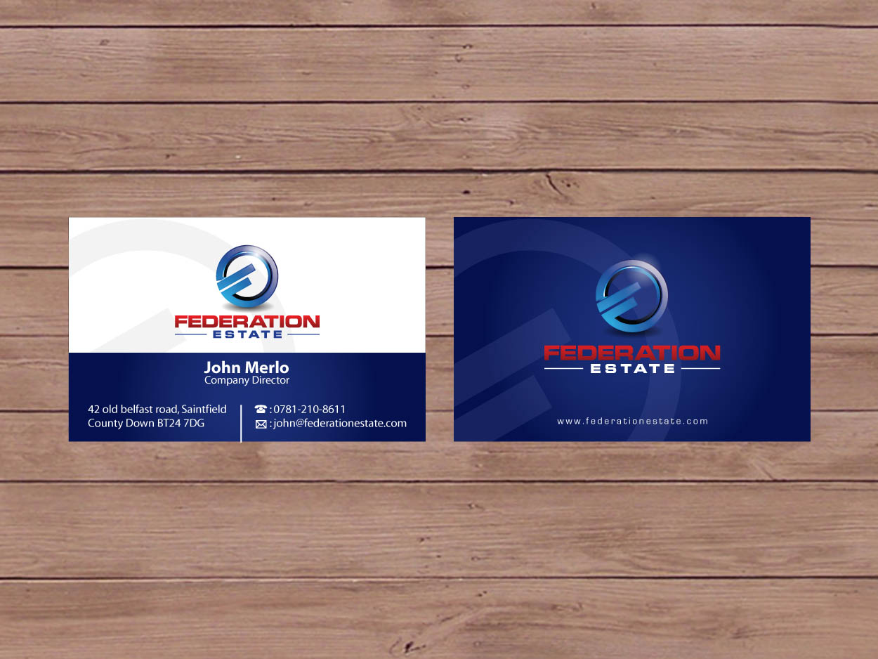 Business Card Design by Priyo Subarkah for Federation Estate Pty Ltd | Design #232165
