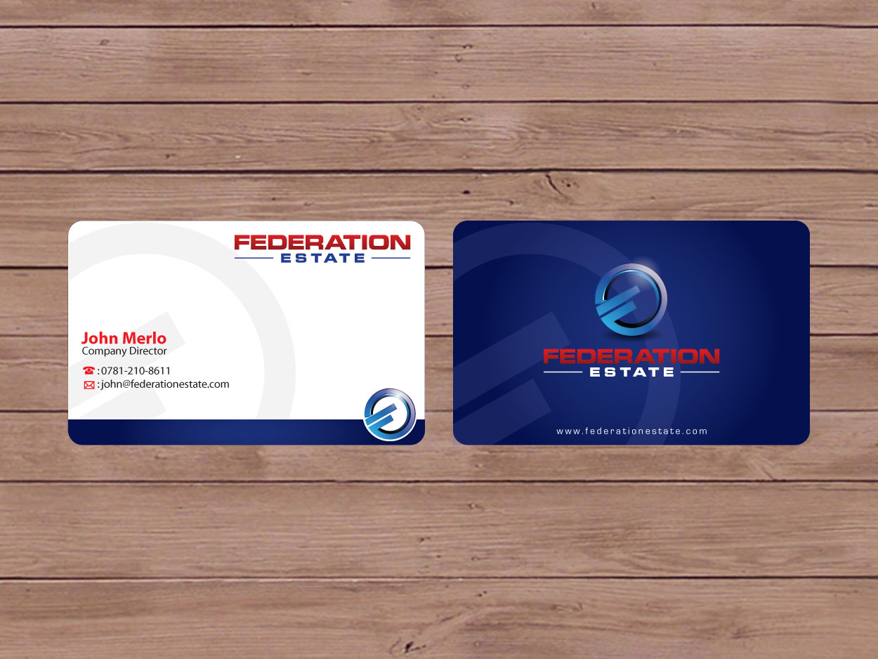 Business Card Design by Priyo Subarkah for Federation Estate Pty Ltd | Design #254254