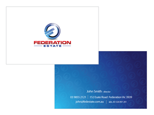 Diseño de Tarjeta de Presentación por bluejet para Federation Estate Pty Ltd | Diseño #232448