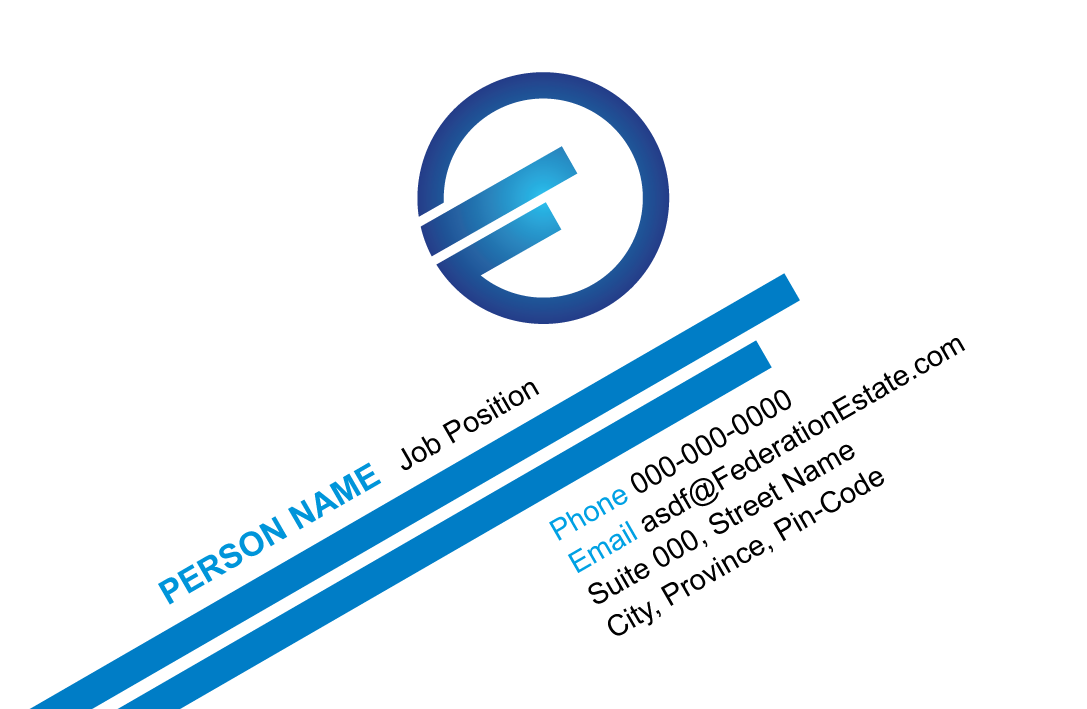 Business Card Design by gagan for Federation Estate Pty Ltd | Design #237448