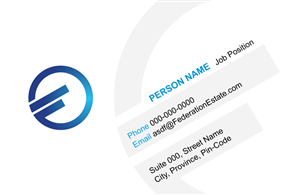 Business Card Design by gagan for Federation Estate Pty Ltd | Design: #238233