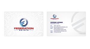 Business Card Design by sarahtiara for Federation Estate Pty Ltd | Design: #232240