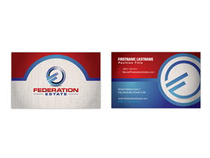 Business Card Design by sarahtiara for Federation Estate Pty Ltd | Design: #234506
