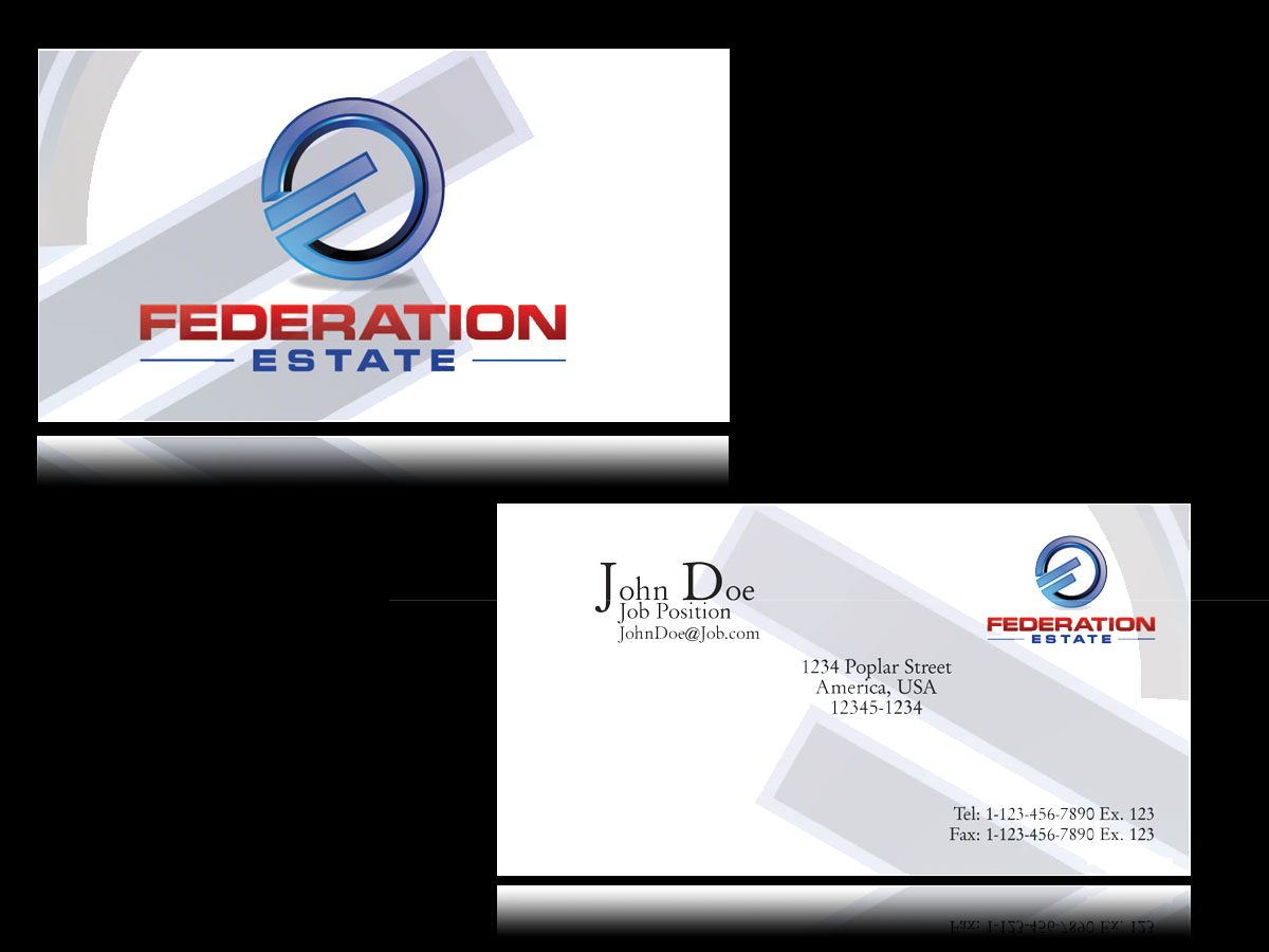 Business Card Design by Chris for Federation Estate Pty Ltd | Design #232368