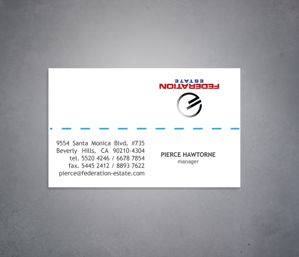 Business Card Design by refresh'D for Federation Estate Pty Ltd | Design #232974