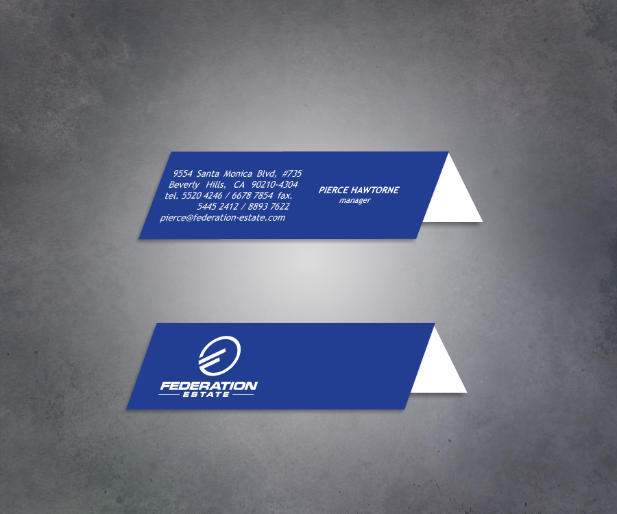 Business Card Design by refresh'D for Federation Estate Pty Ltd | Design #232977