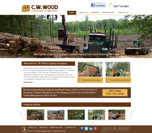 Web Design par harmi_199 pour C.W.Wood Logging Company | Design : #4915712