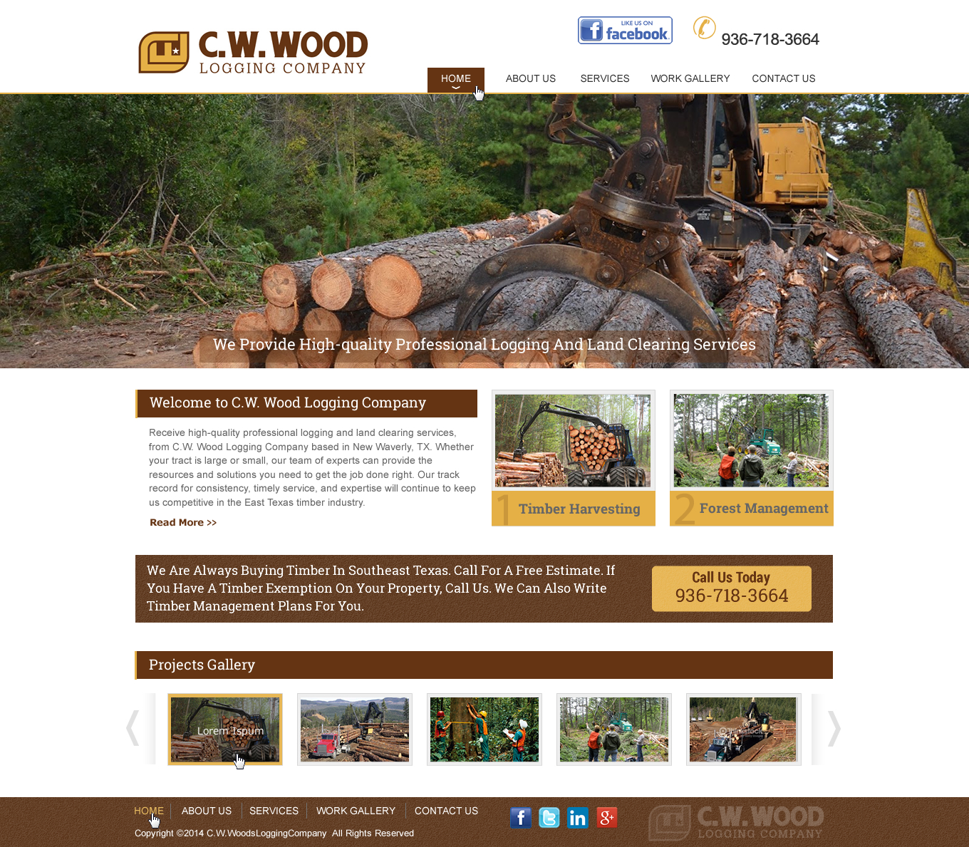 Diseño Web por harmi_199 para C.W.Wood Logging Company | Diseño #4915720