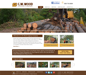Web Design par harmi_199 pour C.W.Wood Logging Company | Design : #4915720