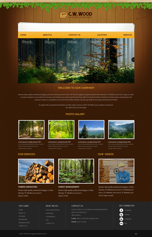 Web Design by pb for C.W.Wood Logging Company | Design: #4918697