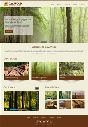 Web Design par pb pour C.W.Wood Logging Company | Design : #4918703
