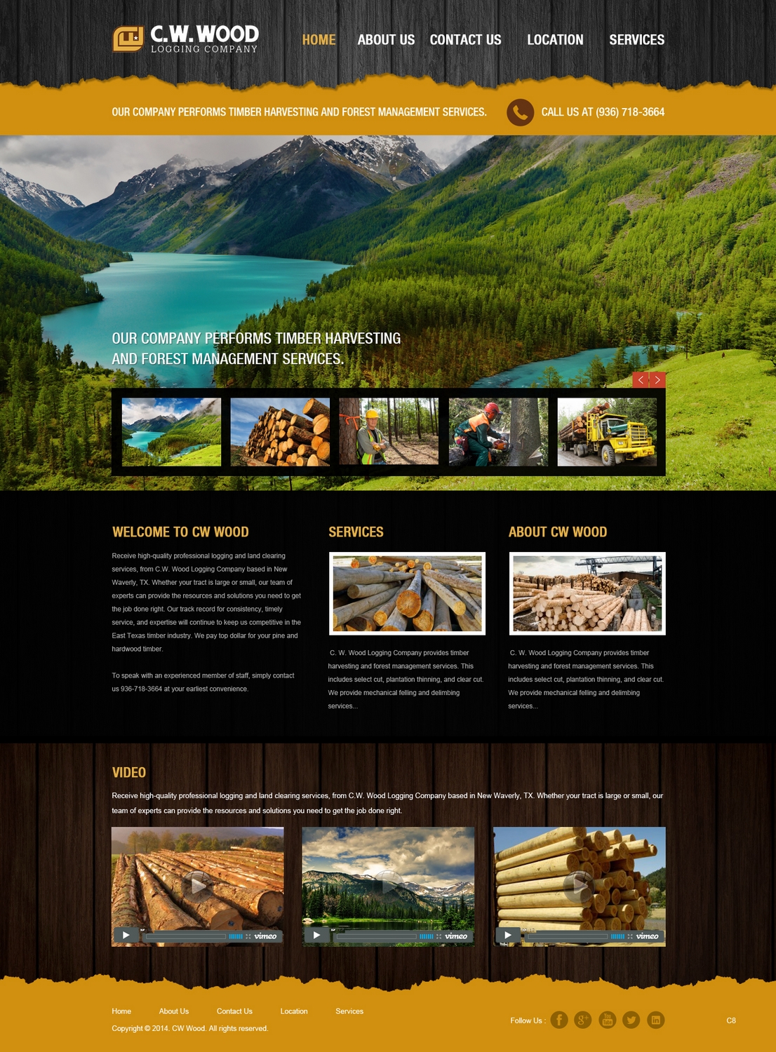 Diseño Web por pb para C.W.Wood Logging Company | Diseño #4918706