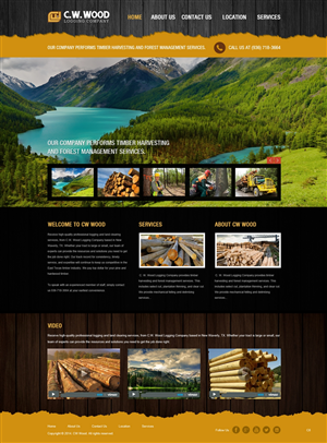 Web Design par pb pour C.W.Wood Logging Company | Design #4918706