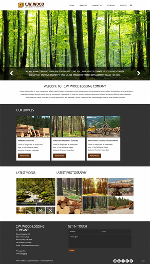 Web Design by pb for C.W.Wood Logging Company | Design: #4918712
