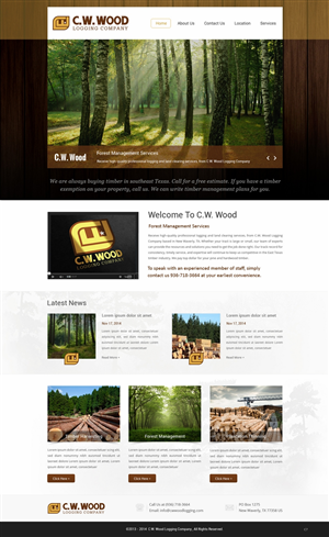 Web Design by pb for C.W.Wood Logging Company | Design: #4918714