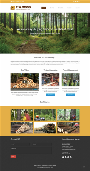 Web Design by pb for C.W.Wood Logging Company | Design: #4918720