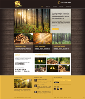 Web Design by pb for C.W.Wood Logging Company | Design: #4918723