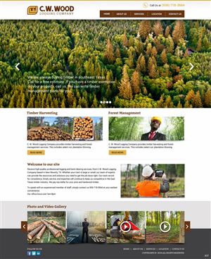 Web Design par pb pour C.W.Wood Logging Company | Design : #4918725