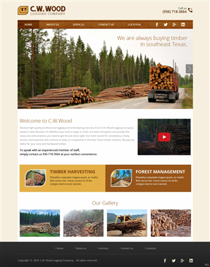 Web Design by pb for C.W.Wood Logging Company | Design: #4918728