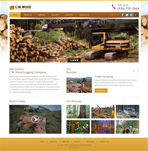 Web Design by pb for C.W.Wood Logging Company | Design: #4918793