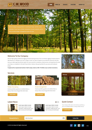 Web Design by pb for C.W.Wood Logging Company | Design: #4925515