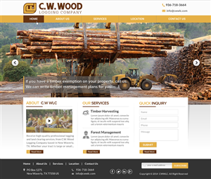Web Design par Sbss pour C.W.Wood Logging Company | Design : #4916163
