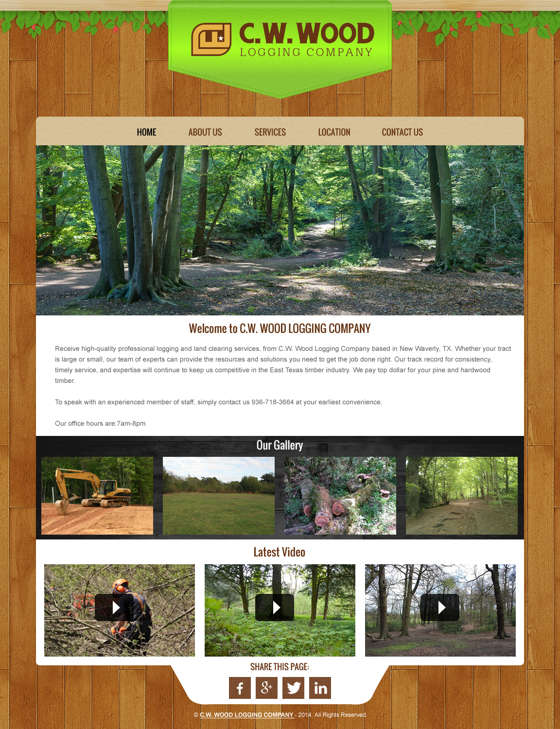 Web Design by rightway for C.W.Wood Logging Company | Design #4961353