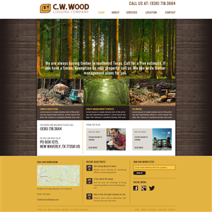 Web Design by Advent Innovative for C.W.Wood Logging Company | Design: #4964640