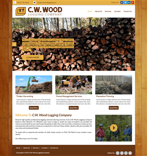 Web Design by Advent Innovative for C.W.Wood Logging Company | Design: #4966355