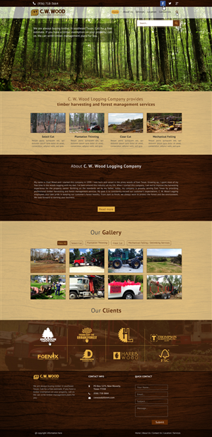 Web Design par Da Miracle pour C.W.Wood Logging Company | Design #4944881
