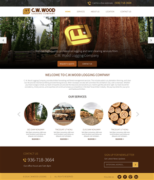 Web Design by Behriatech for C.W.Wood Logging Company | Design: #4921805