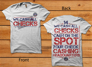 T-shirt Design Check Cashing