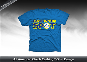 T-shirt Design Check Cashing | T-shirt Design by gekgrfx
