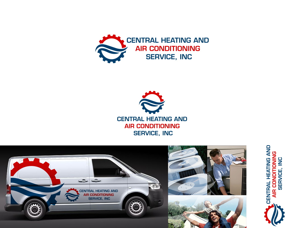 Logo Design by damakyjr for Central Heating and Air Conditioning Service, inc. | Design #1404672