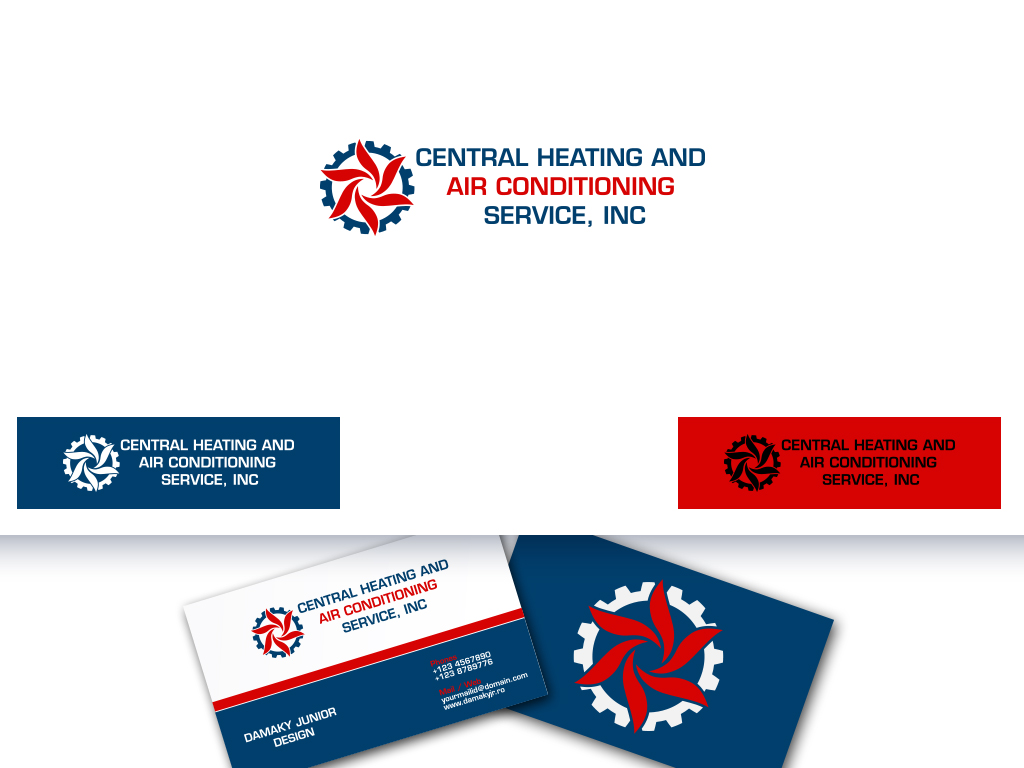 Logo Design by damakyjr for Central Heating and Air Conditioning Service, inc. | Design #1405573