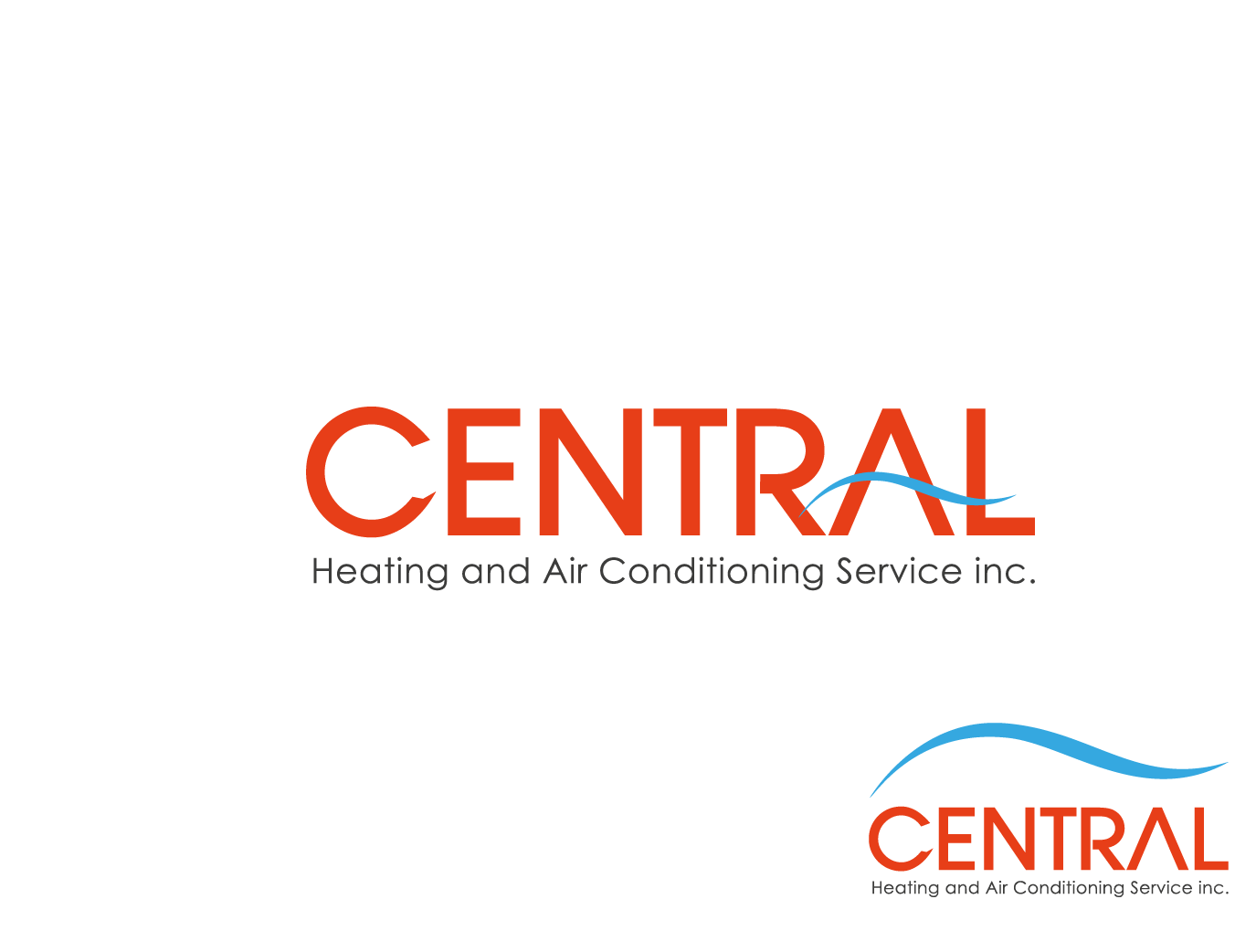 Logo Design by Pv_999 for Central Heating and Air Conditioning Service, inc. | Design #1404076