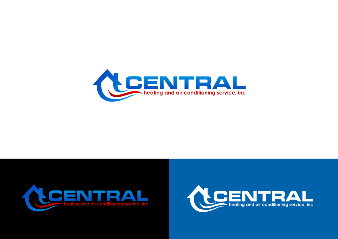 Logo Design by cristian cavalera for Central Heating and Air Conditioning Service, inc. | Design #1404445