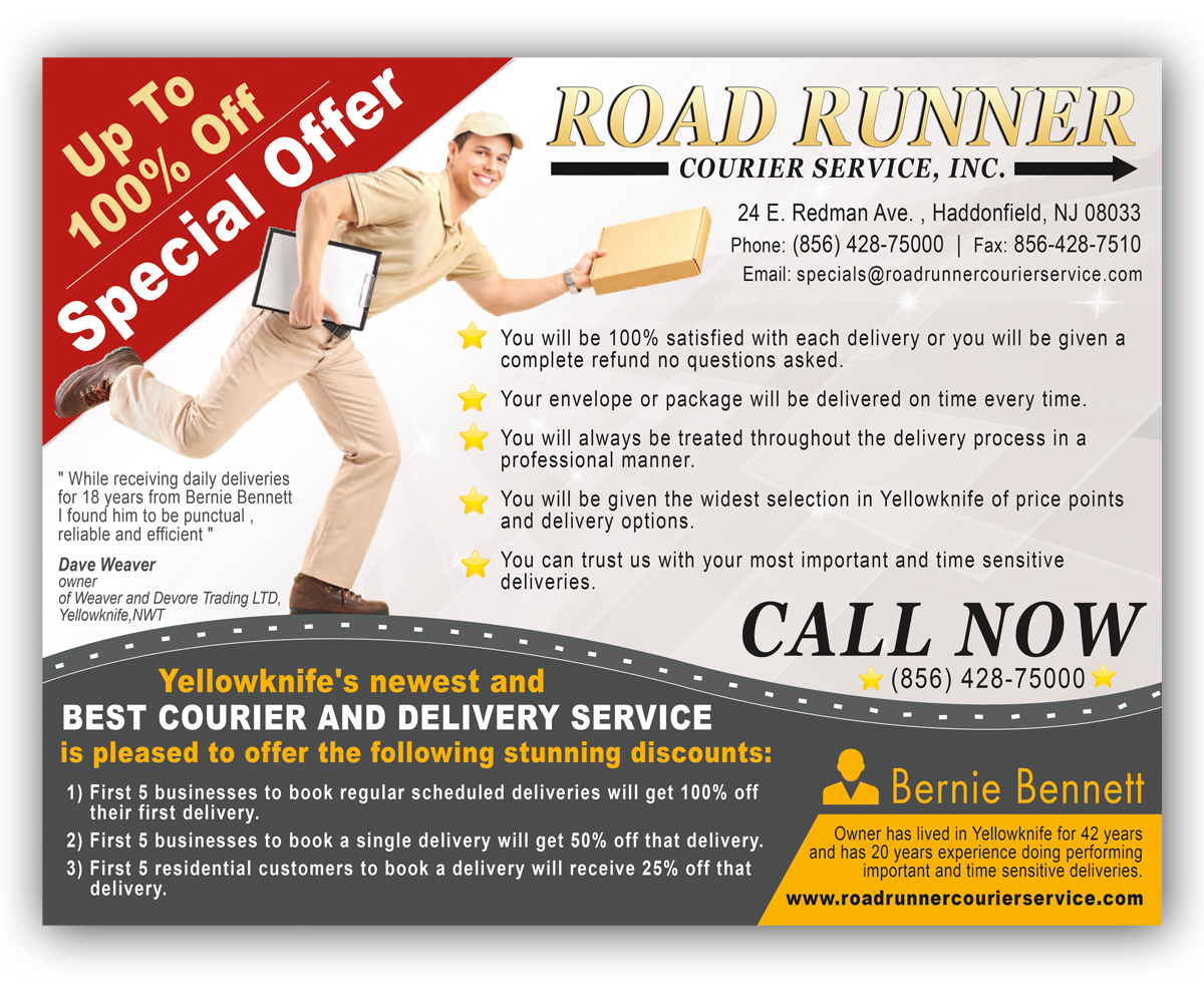 serious professional delivery service flyer design for a company flyers delivery