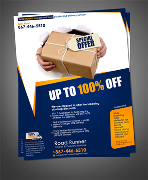 Road Runner Courier & Delivery Services needs a flyer | Design de Flyer par James Sylvester