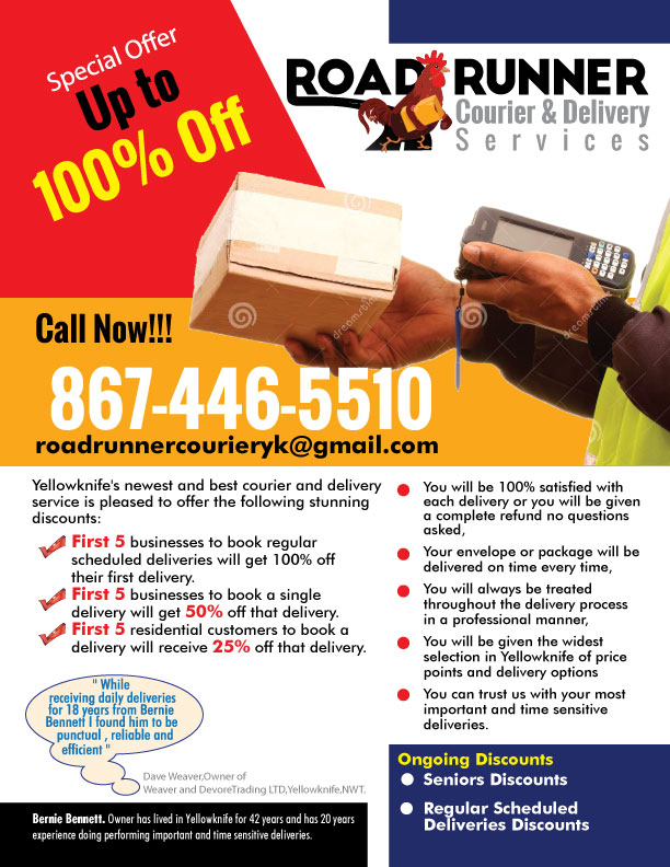 Serious, Professional, Delivery Service Flyer Design for a Company by ...